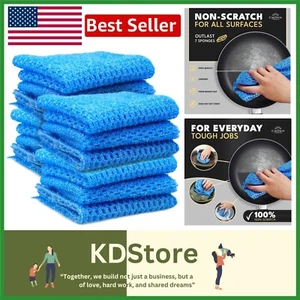 Mühelose Reinigung mit 12 kratzfesten Geschirrschrubbern - wiederverwendbar & langlebig - Bild 1 von 8