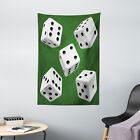 Modern Tapestry Casino Rolling Dice Set Print Wall Hanging Decor