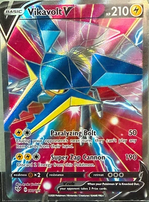 Vikavolt V (Full Art) 180/189 Swsh03: Darkness Ablaze Holo - Image 1 of 2
