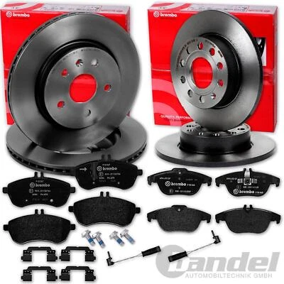 Brembo Brake Discs + Pads Front + Rear for Mercedes C-Class W204 S204 C204 - Image 1 of 4
