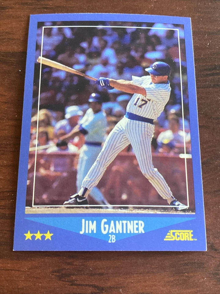 1988 Score #197 Jim Gantner Brewers C3607* - Image 1 of 1