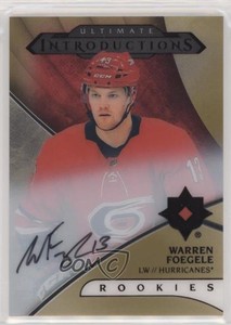 2018 Ultimate Collection Introductions Gold Warren Foegele #UI-10 Rookie Auto RC