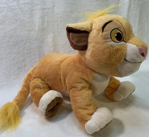 Disney Parks Large Simba Lion King Plush Stuffed Animal Authentic 14” Soft Toy - Picture 1 of 12