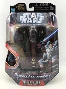 Star Wars Transformers Crossover Obi Wan Kenobi Jedi Starfighter 2005 Hasbro - Bild 1 von 6