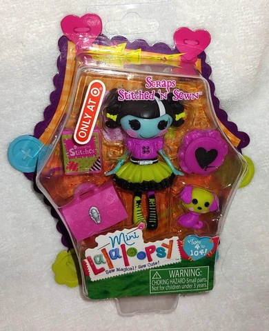 Mini Lalaloopsy Scraps Stitched N Sewn w/ Tiny Dog Target Doll Figure Halloween Cover