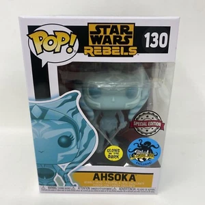 "Funko Pop Star Wars Rebels: Olografico AHSOKA #130 Glows Comickaze ""NUOVO DI ZECCA" - Foto 1 di 11