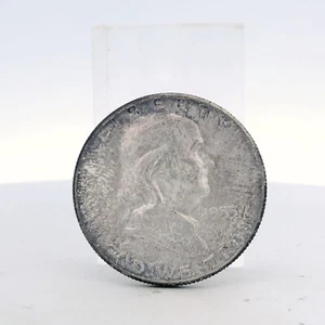 1955 50C Franklin Mezzo Dollaro Moneta (UNC) 90% Argento Uncertified - Foto 1 di 8