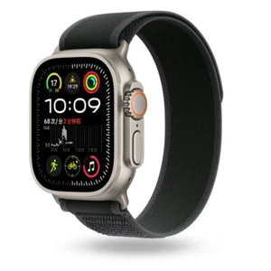 Nylonowa bransoletka sportowa do Apple Watch 1–10 SE Ultra – zapięcie na rzep, oddychająca - Zdjęcie 1 z 28