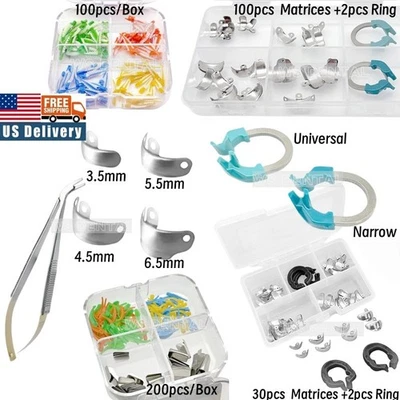 Dental Matrix Bands Sectional Matrice Clamp Ring Plier Wedges Palodent V3 System - Image 1 of 4