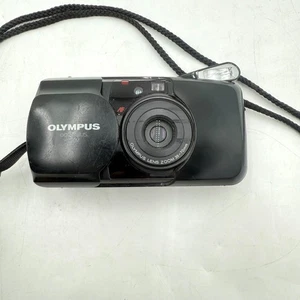 Olympus Stylus Infinity Zoom analoge Kleinbildkamera mit 35-70 mm Objektiv schwarz - Bild 1 von 15