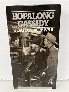 VHS "Hopalong Cassidy Stagecoach War” B&W Western WmBoyd - Foto 1 di 3
