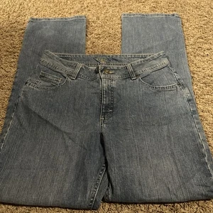 Lee Riders Mid Rise Straight Leg Jeans Damen 14L lang (32x33) Blau Denim - Bild 1 von 5