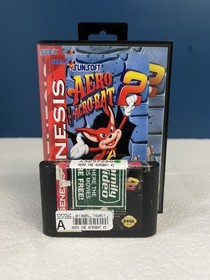 Aero the Acrobat 2 (Sega Genesis, 1994) Complete CIB Box Manual Very Rare