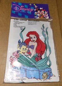 Walt Disney Company The Little Mermaid Flounder Sebastian Cross Stitch Kit RARE - Picture 1 of 5