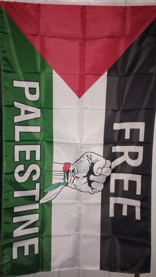3'x5' Free Palestine Fist Country Flag 100D FABRIC High Quality Peace Freedom - Image 1 of 1