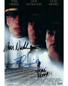 Tom Cruise Demi Moore Jack Nicholson 8x10 Autographed signed Photo Picture & COA - Picture 1 of 1