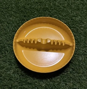 Mid Century Modern Willert Home Products #99 Ashtray Bright Yellow 7" Vintage - Picture 1 of 4
