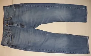 BULL HEAD BLAU REISSVERSCHLUSS VORNE DENIM JEANS INNENNAHT 28" GRÖSSE 34 K#8388 - Bild 1 von 1