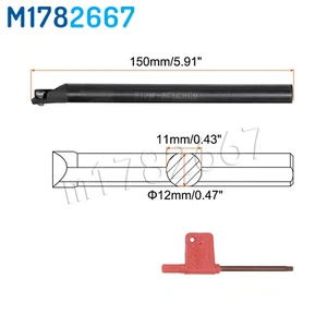 95° S12M SCLCR09 12mm Shank Indexable Boring Bar Turning Tool Holder For CCMT09 - Picture 1 of 5