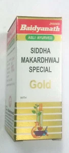 Baidyanath Siddha Makardhwaj Special Gold 25 Tablet- Free Shipping - Picture 1 of 3