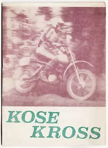 URSS Estonia SSR Sport Motor Club JÕUD Motocross 1981 Programa de carreras de motocicletas - Imagen 1 de 7