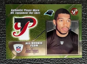 🔥JULIUS PEPPERS 2002 TOPPS PRISTINE USED NFL EQUIPMENT ROOKIE SHIRT!🔥PANTHERS! - Picture 1 of 2