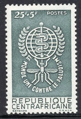 1137 - Central African Republic 1962 -The World United Against Malaria - MNH Set - Image 1 of 2