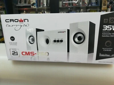 CMS-350 Sistema 2.1 35W con FM/USB/Bluetooth e telecomando CROWN - Immagine 1 di 4