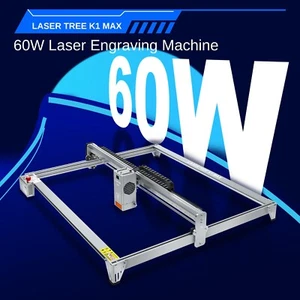 K1MAX 60W Incisore laser con modulo laser K60 + pompa aria + kit piastra a nido d'ape - Foto 1 di 23