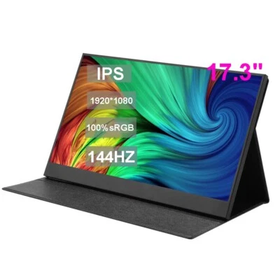 17.3inch 1080P ips 144hz portable gaming monitor for Laptop PS4 mobile with Case - Image 1 of 4