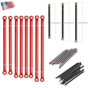 8 pz/set per 1:10 RC auto assiale SCX10 313 mm interasse aste di collegamento in metallo aggiornamento US - Foto 1 di 18