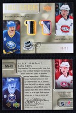 2005-06 Upper Deck The Cup Noble Numbers /11 Gilbert Perreault Saku Koivu HOF