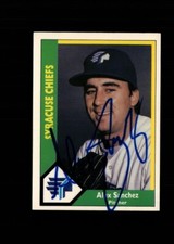Alex Sanchez Syracuse Chiefs 1990 CMC authentic autographed card