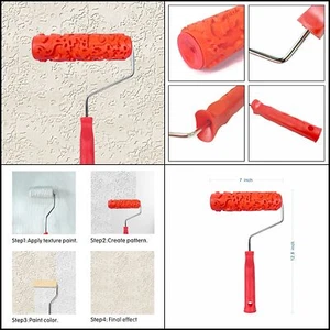 7'' Patterned Paint Roller for Wall Decoration Classic Brick Embossing Texture - Picture 1 of 12