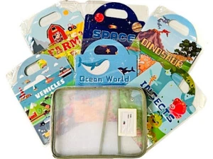 Stock Clearance 6 Theme Jelly Sticker Book Reusable with File Pocket, 2-6 years - Picture 1 of 10