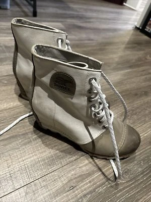 Sorel Womens NL2174 PDX Leather Premium Wedge Winter Snow Ankle Boots Size 9.5 - Image 1 of 4