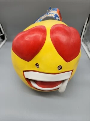 Máscara de locura emoji moji amarillo accesorio de disfraz adulto adolescente regateador masquemoji Foto 1 de 4