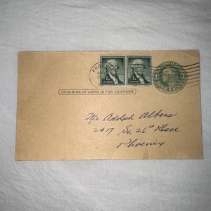 ALBION,WASHINGTON, GOVERNMENT POSTAL CARD, S.O.N. CANCEL,TO MINNEAPOLIS. - Picture 1 of 2