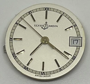 MOVIMIENTO CUARZO ULSEE NARDIN V8 C1374 Suizo 7 Joyas Funciona - Imagen 1 de 17