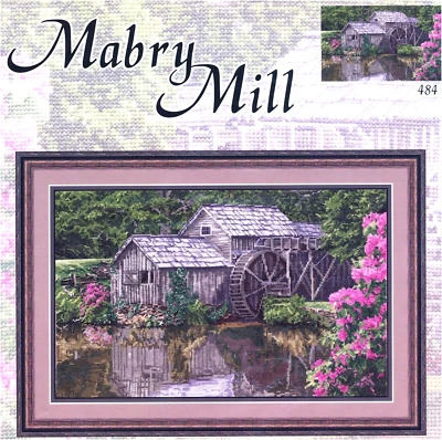 Pegasus Publication MARBY MILL Cross Stitch Chart Only ~ water mill / pond - Image 1 of 3