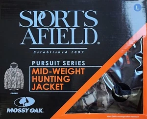 Chaqueta de caza Mossy Oak Mid-Season de Sports Afield, camuflaje Bottomland talla L - Imagen 1 de 5