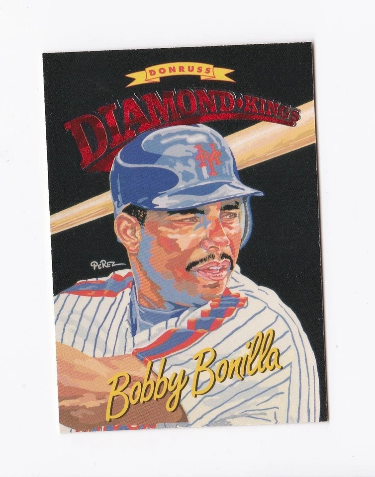 1994 Donruss Leaf Baseball 94 Ed. Diamond Kings Bobby Bonilla Mets #DK-13 - Image 1 of 1