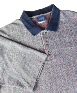 Pendleton Polo blau rot Hemd Nadelstreifen 90er Style kariert Herren XL Golf - Bild 1 von 10