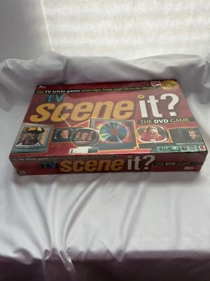 TV Scene It The DVD Board Game TV Trivia Edition Mattel New Covered In Plastic - Image 1 of 4