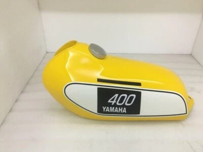 YAMAHA DT 250 DT400 Enduro, Yellow Painted Alloy Petrol Tank & CAP 1975 to 1977 - Image 1 of 4