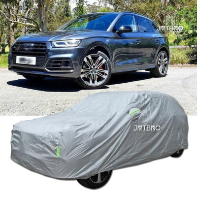 Чехол для внедорожника автомобиля УФ солнце пыль дождь водонепроницаемый серебристый для 2014-2023 Audi SQ5 США - Изображение 1 из 4