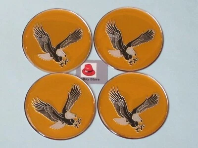 Lowrider Hydraulics Eagle Logo Pegatina Oro para Alambre Tapa Rueda Centro, 4 piezas Foto 1 de 4
