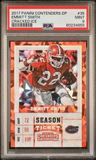 2017 Panini Contenders Draft Picks  Emmitt Smith Cracked Ice /23 PSA MINT 9