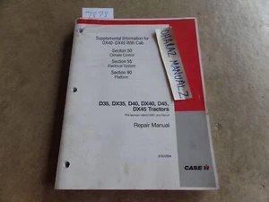 CASE D35/40/45 & DX35/40/45 Climate Electrical Platform Tractor Repair Manual - Picture 1 of 2