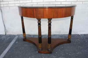 1920's Art Deco Walnut Console Table Signed by the Shaw Furniture, Co. Mass. - Picture 1 of 12